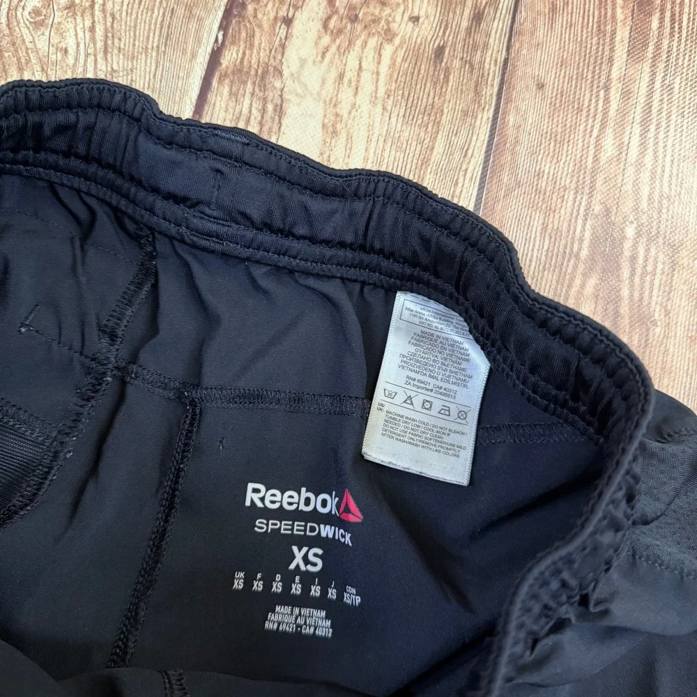 Reebok Speedwick Athletic Shorts Mens Extra Small Black Mesh Breathable